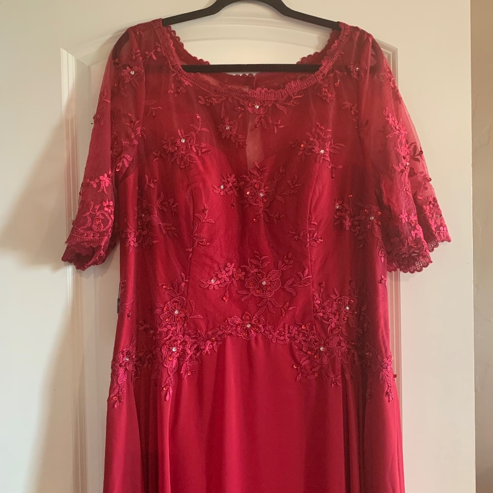 Floor length evening dress